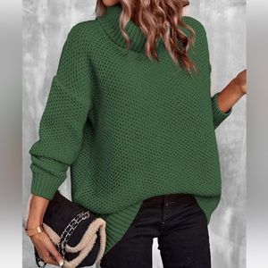 Turtleneck Knitted oversize sweater